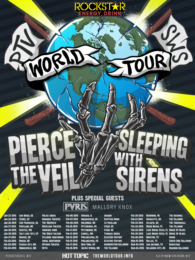 pierce the veil world tour 2015
