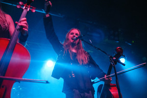 Apocalyptica live on-stage at Rock City in Nottingham, UK on November 25th, 2015. Photo by Katy Blackwood.