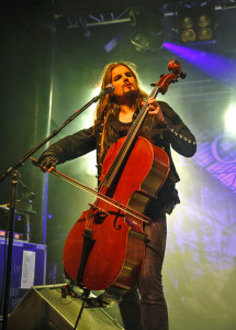 Apocalyptica live on-stage at Rock City in Nottingham, UK on November 25th, 2015. Photo by Katy Blackwood.